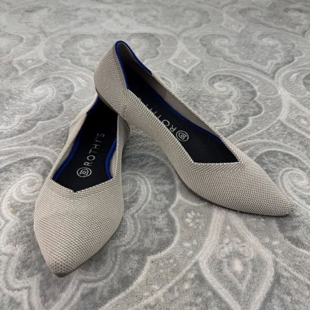 Womens Rothy’s Flax Birdseye Points